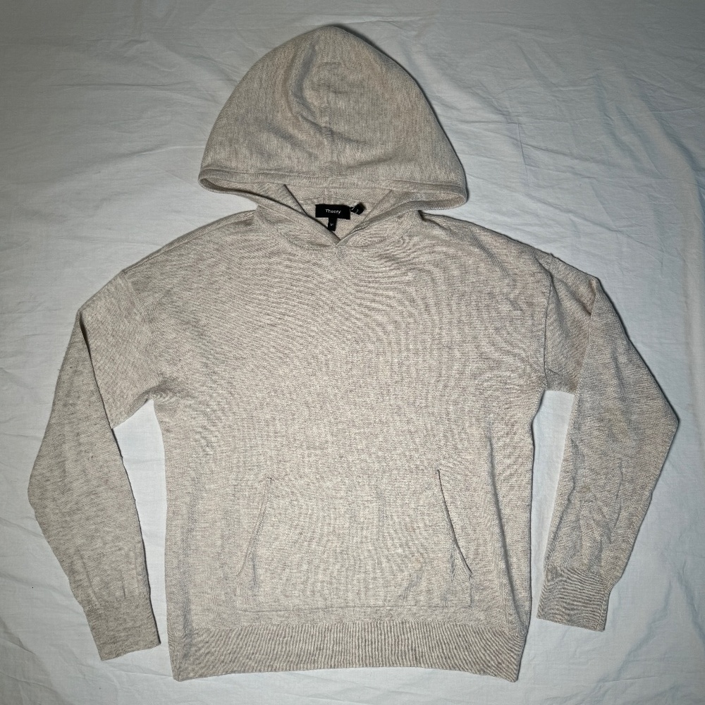 Theory Tan Hoodie Shirt